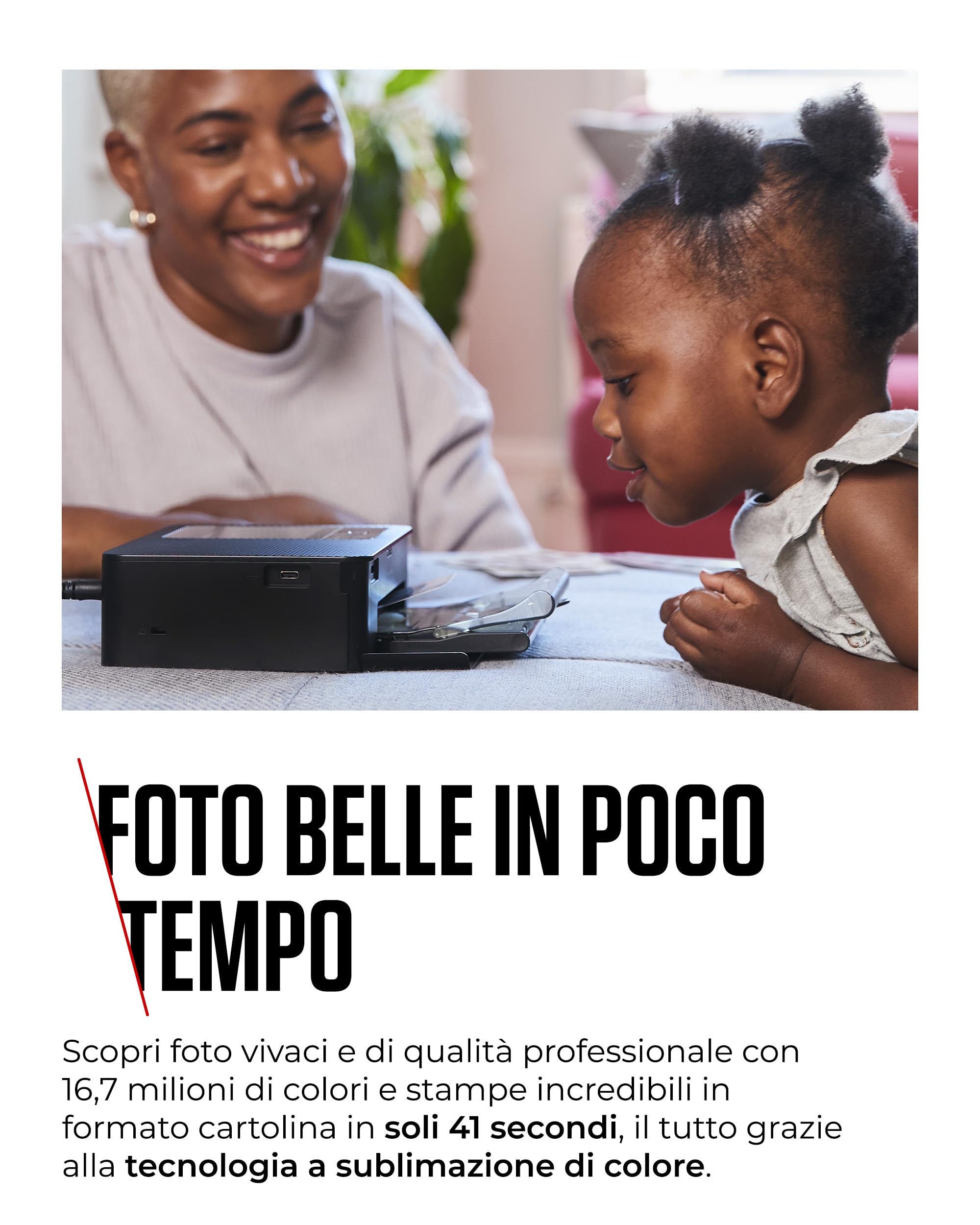 Canon SELPHY CP1500 Stampante Fotografica Compatta – Stampante per Fotografie Wireless, con Porta USB-C e Scheda SD – Foto che Durano a Lungo - Ideale per Album di Ritagli e Album Fotografici, Rosa
