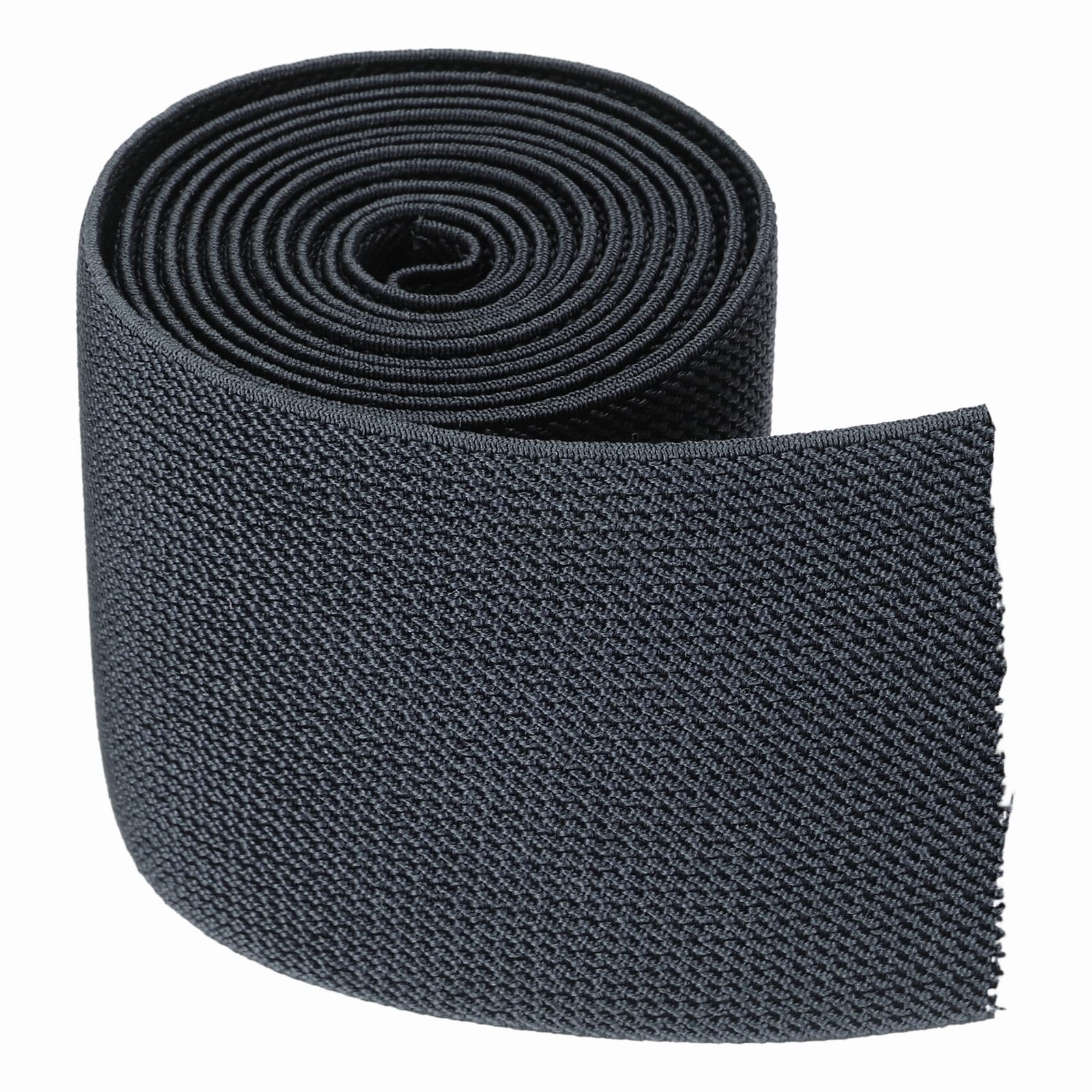 sourcing map Elastic Bands for Sewing, 3 Inch x 2 Yards Dark Gray Knit Elastic Spool High Elasticity for Wigs, Waistband, Pants, Craft DIY Projects