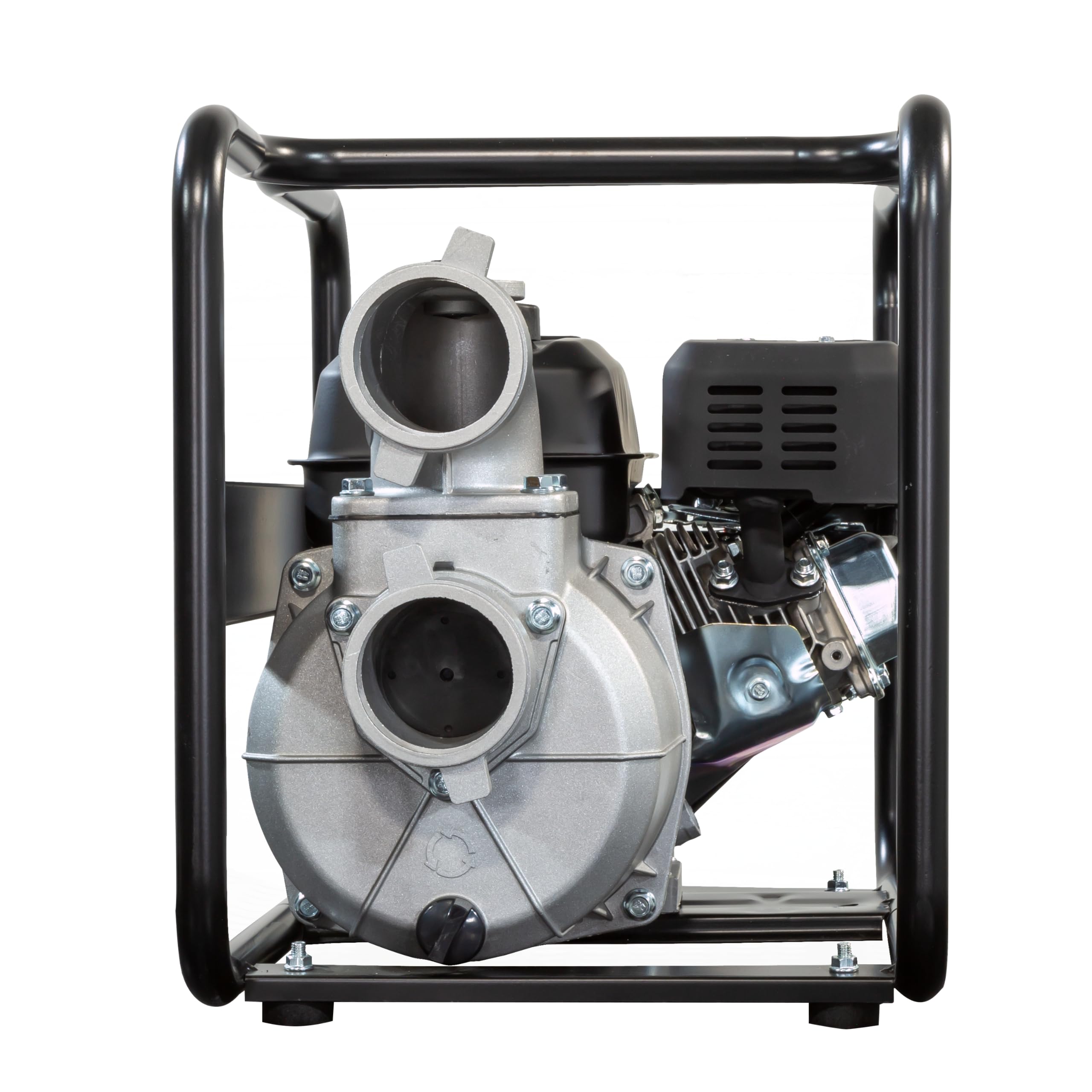 ITCPOWER Motobomba Gasolina 4780W Caudal 60 m³/h para Agua Limpia - Bomba Agua 1000 L/min con Altura 30 m - Ligera con Sello Mecánico Resistente - Cuerpo Inyección Aluminio y Paso 9 mm