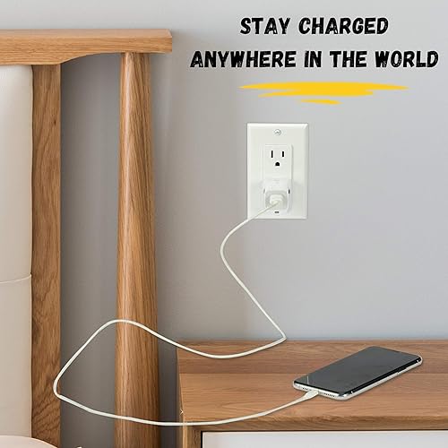 Miniatura 7 de Bates - Adaptador de enchufe estadounidense, 2 unidades, adaptador de viaje, adaptador de enchufe de Europa a EE. UU., Adaptador de EE. UU.,