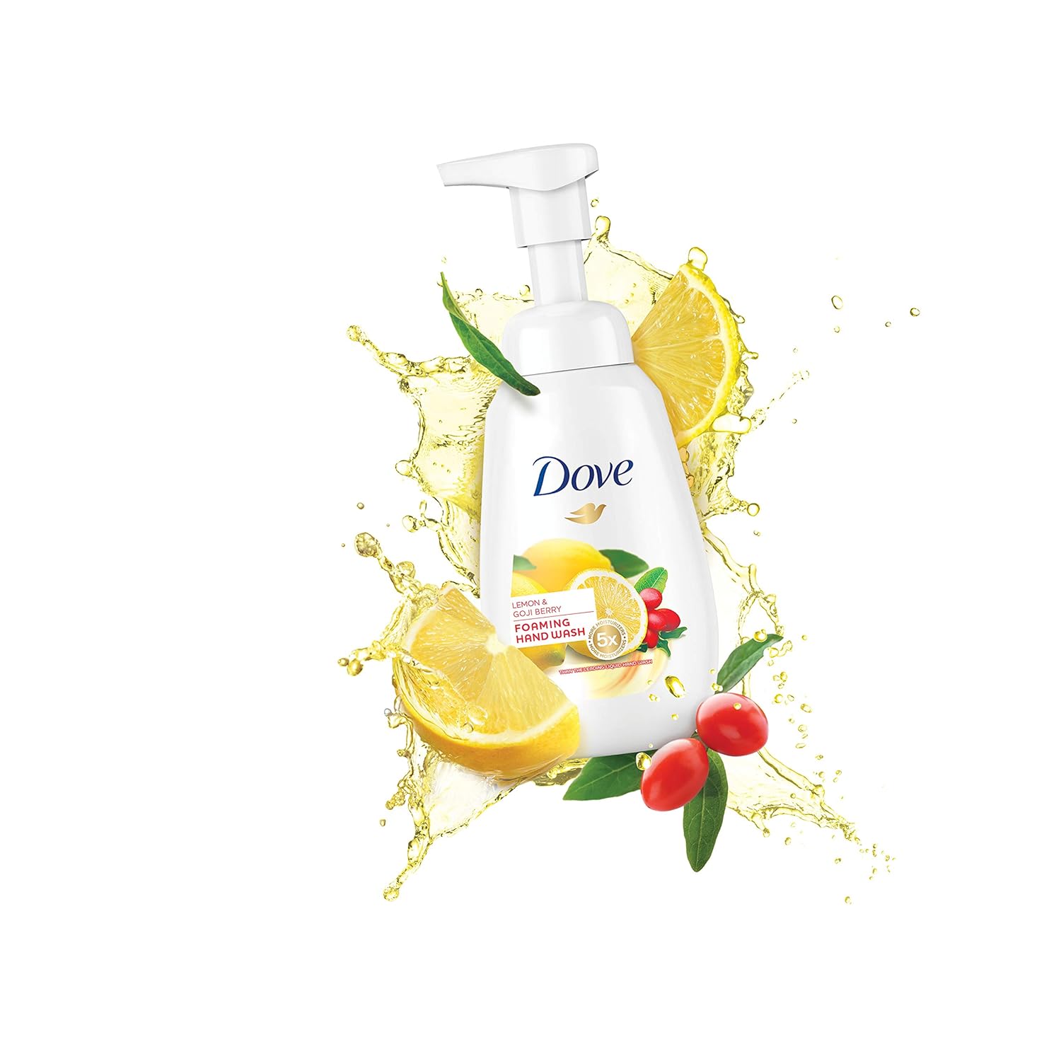 Dove Foaming Hand Wash Lemon & Goji Berry Effectively Washes Away Bacteria while Nourishing Your Skin 6.8 Ounce (Pack of 4) : Beauty & Personal Care