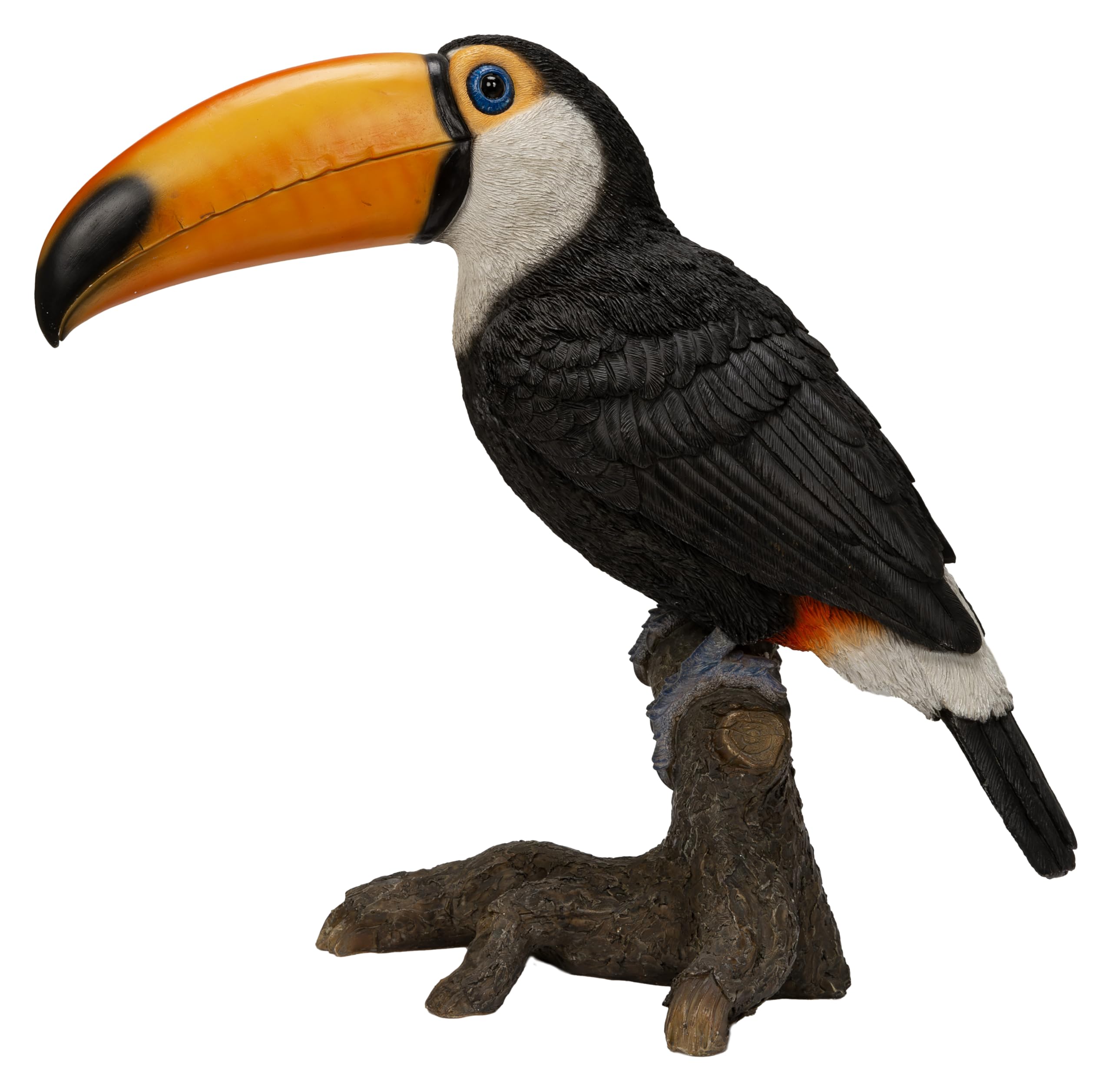 Vivid Arts Large Toucan Ornament – Realistic Resin Tropical Bird Statue | Indoor & Outdoor Garden Decoration | 31.7cm Tall