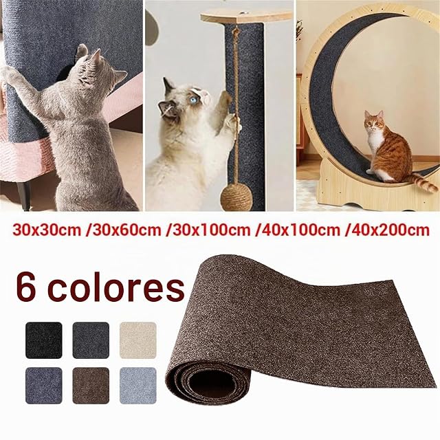 Foto 7 de 7 de CDPTD Tapete Autoadhesivo para Rascar Gatos,Alfombrilla Autoadhesiva Recortable