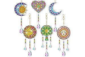 6 Premium Diamond Art Sun Catchers for Adults