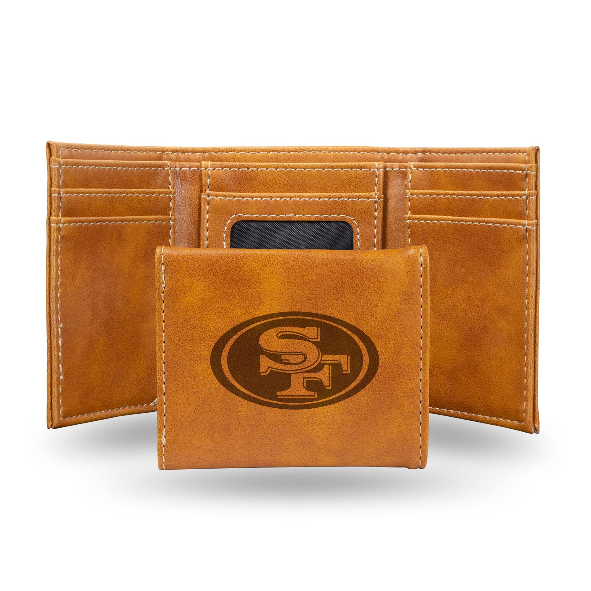 Rico Industries NFL Laser Engraved Trifold Laser Engraved Tri-Fold Wallet - Men's Accessory