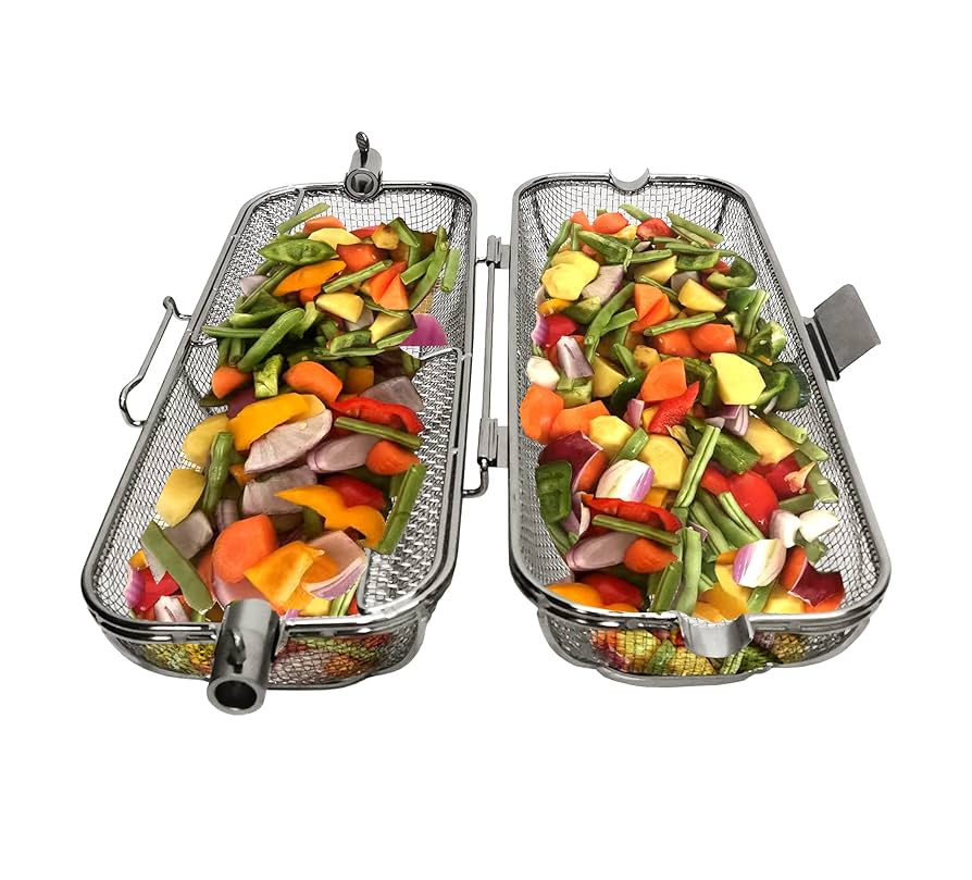 4W Electrc Rotssere BBQ Grll Roaster Spt Rod Campng Chcken Pg