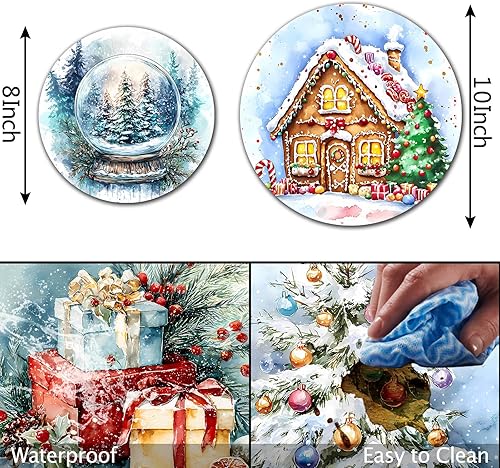 Miniatura 19 de 4 fundas redondas para quemador de estufa de Halloween, cubiertas de quemador eléctrico de calabaza de otoño, 8 y 10 pulgadas, cubierta para Obras