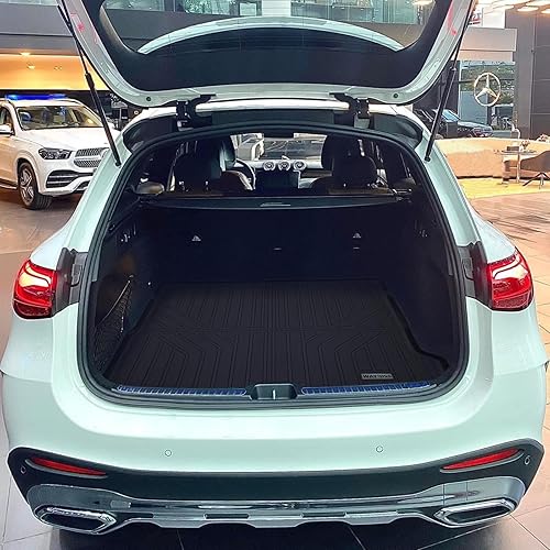 Miniatura 8 de WAYIDSS Alfombrillas y forro de carga para Mercedes-Benz Clase GLC 2023 2024 todos los modelos GLC300 GLC43 AMG, 1 2 fila con alfombrilla para