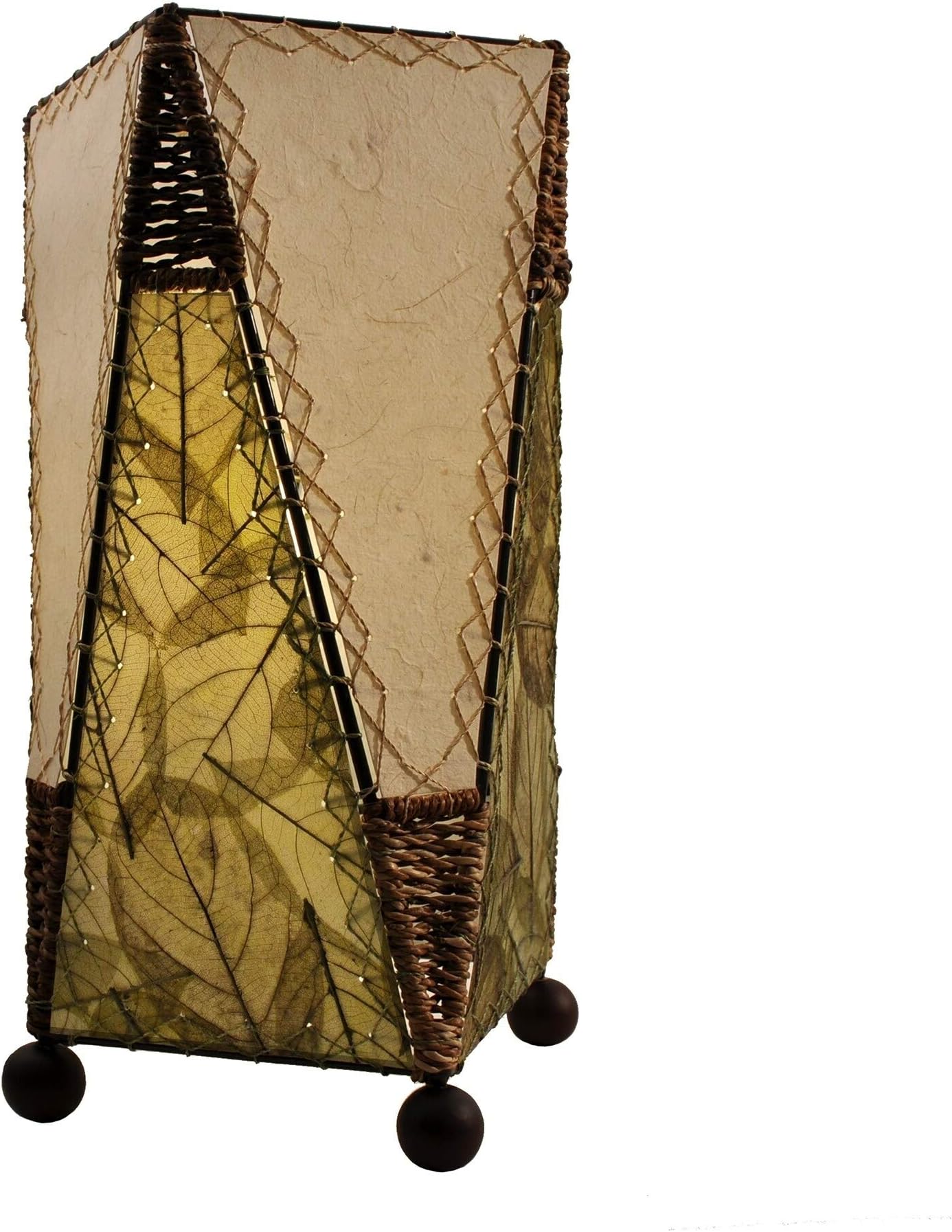 Trapezoid Table Lamp Green