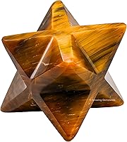 Vista 27 de Amazing Gemstone Larvikite Merkaba Crystal – Estrella de Merkaba metafísica de 1 pulgada para meditación – Cristal tetraedro energético y piedras