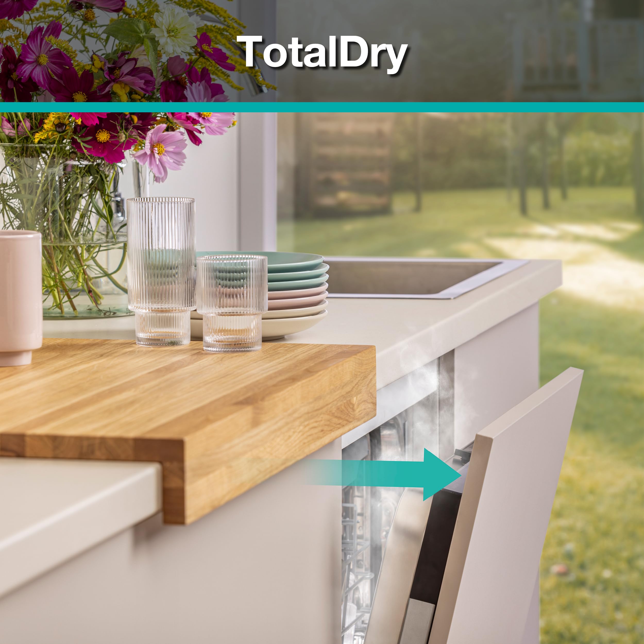 Gorenje GV16B Vollintegrierbar Geschirrspüler/60 cm/8 Programme/16 Maßgedecke/Europäische Qualität/Total AquaStop/TotalDry/Intensive Reinigungszone/BottleWash/FlexUse/Einbaumaße(BxHxT): 60× 82×55,5 cm