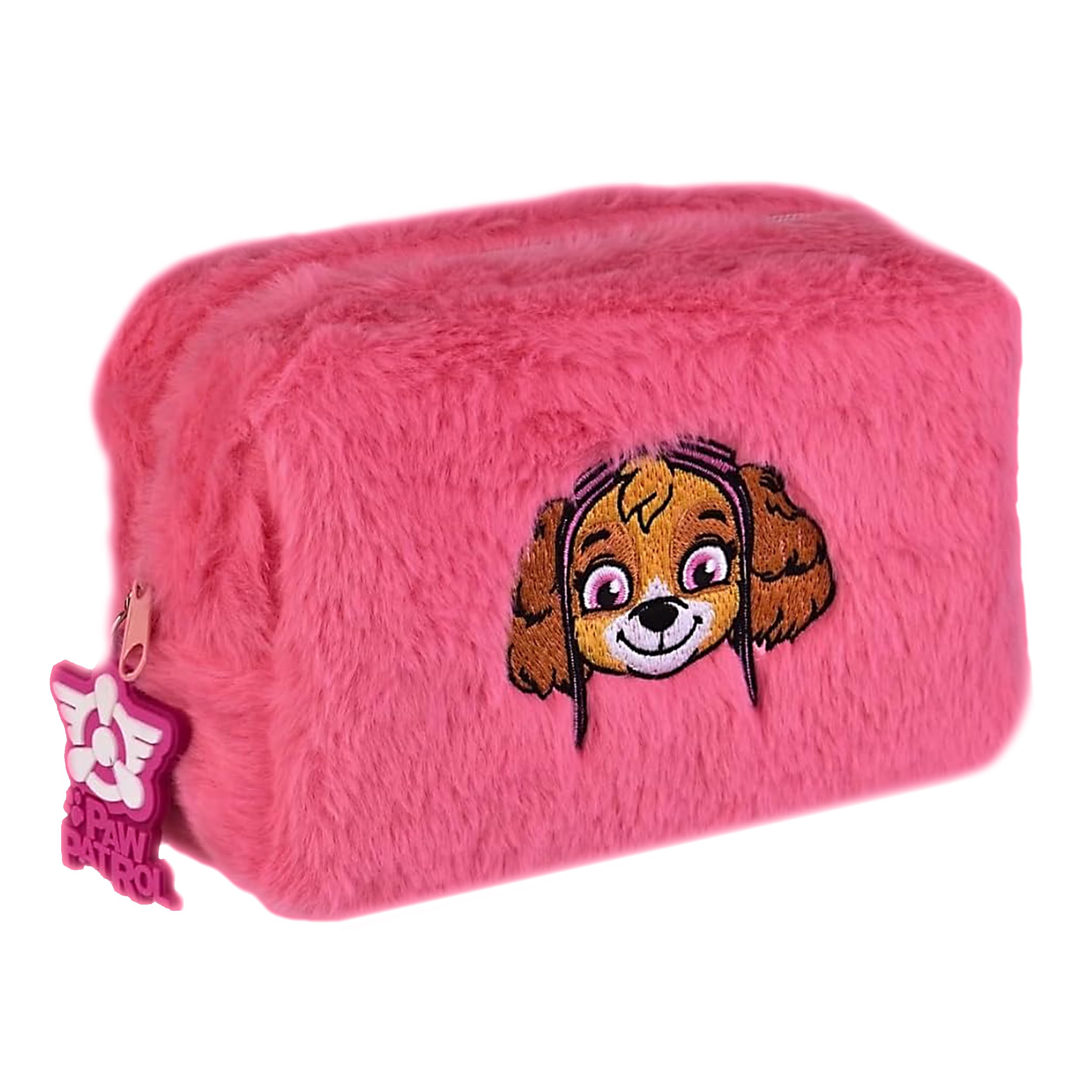 Paw Patrol Federtasche Mädchen – Plüsch Mäppchen Rosa – Schlampermäppchen & Federmäppchen für Kinder Schule & Reise – Kosmetiktasche & Aufbewahrungsetui – Süßes Geschenk für Mädchen Vorschule