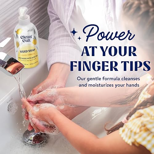 Miniatura 2 de Cleancult - Recambios de jabón líquido para manos - Verbena de limón - Hecho con mezcla de aloe vera y aceites esenciales - Nutre e hidrata la piel