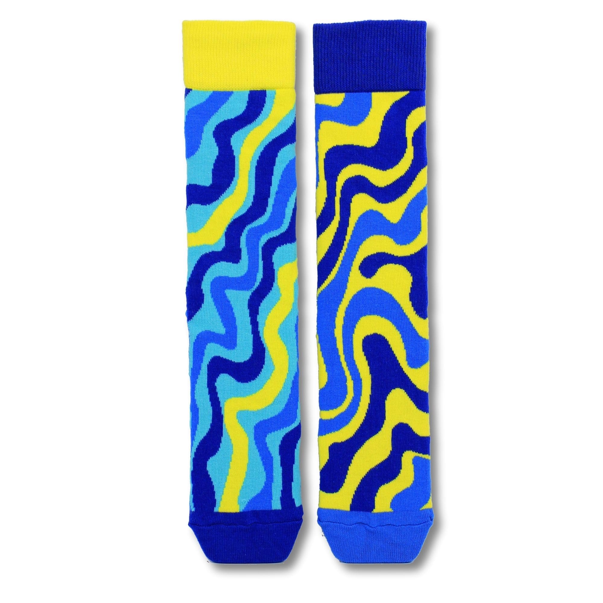 United Oddsocks Men's Odd Pairs Reuben Socks – 1 Mismatched Pair of Colourful Geometric Patterned Socks – UK 6–11, EUR 39–46, US 7–12 – Fun Gift Idea for Men Who Love Bold, Eye-Catching Style