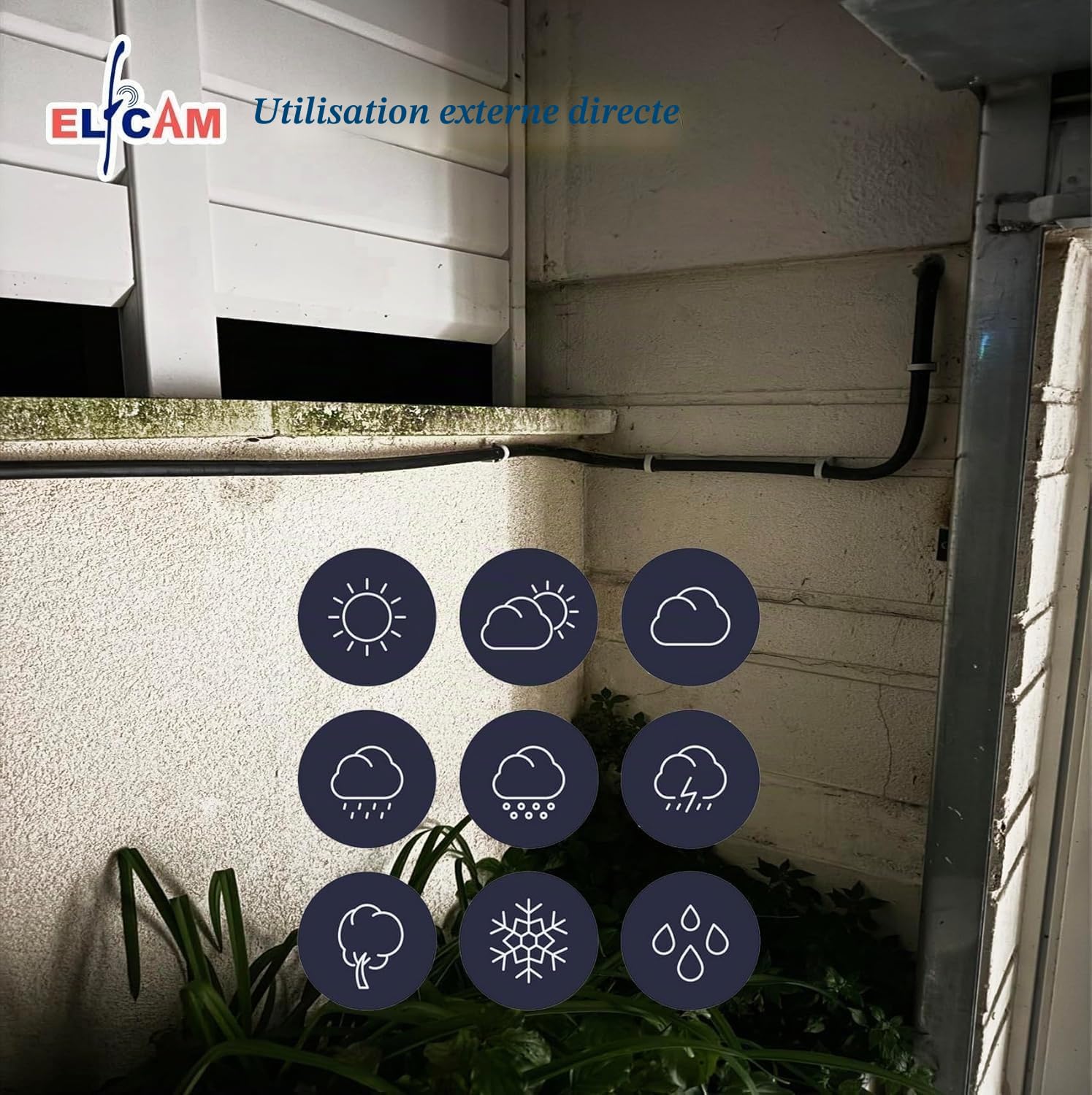 Elfcam - 500m Câble Fibre Optique SC/APC vers SC/APC Monomode Simplex OS2 G657A2, Double Gaine LSZH 5,0 mm, Faible Perte, Résistant à la Courbure, Noir, pour FTTH, Box Internet, Réseau Fibre