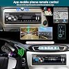 Radio de auto DIN sencillo con Bluetooth, manos libres, reproductor FM MP3 para conductores | Estéreo para auto con puertos USB, ranura para tarjeta SD y entrada AUX, salida de 65 W x 4, carga rápida, 7 colores LED, pantalla de reloj, sin reproductor de CD 7