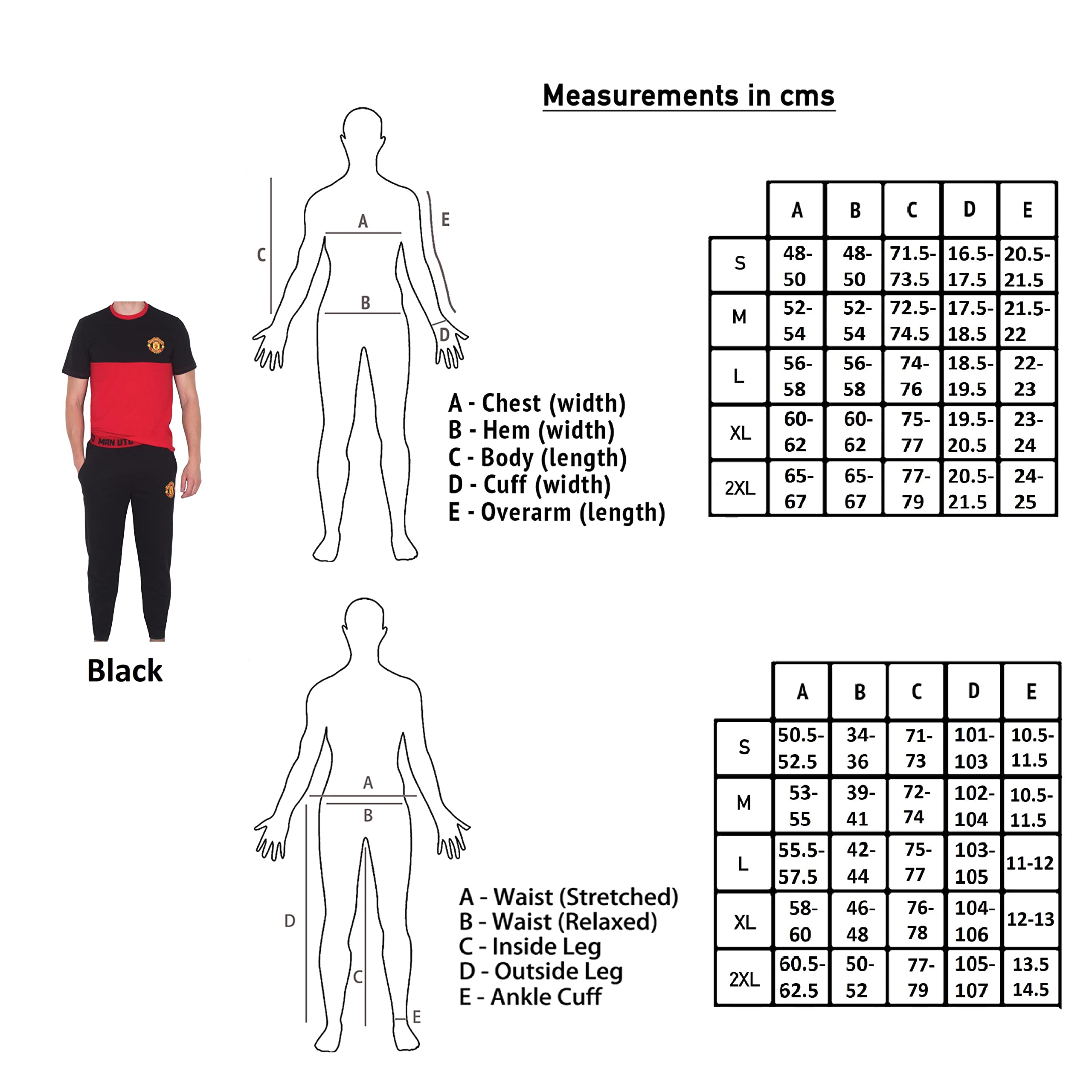 Manchester United FC Officiel - Pyjama Long thème Football - Homme