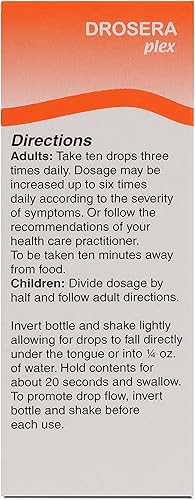 Miniatura 3 de UNDA Drosera Plex | Remedio homeopático formulado para ayudar con el alivio temporal de la tos | 1 onza líquida