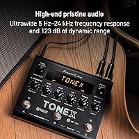 Vista 9 de IK Multimedia Pedal Tonex pedal estéreo de guitarra multiefectos y bajo con 150 preajustes, 15 PrePost FX, sintonizador, Tap Tempo, salida