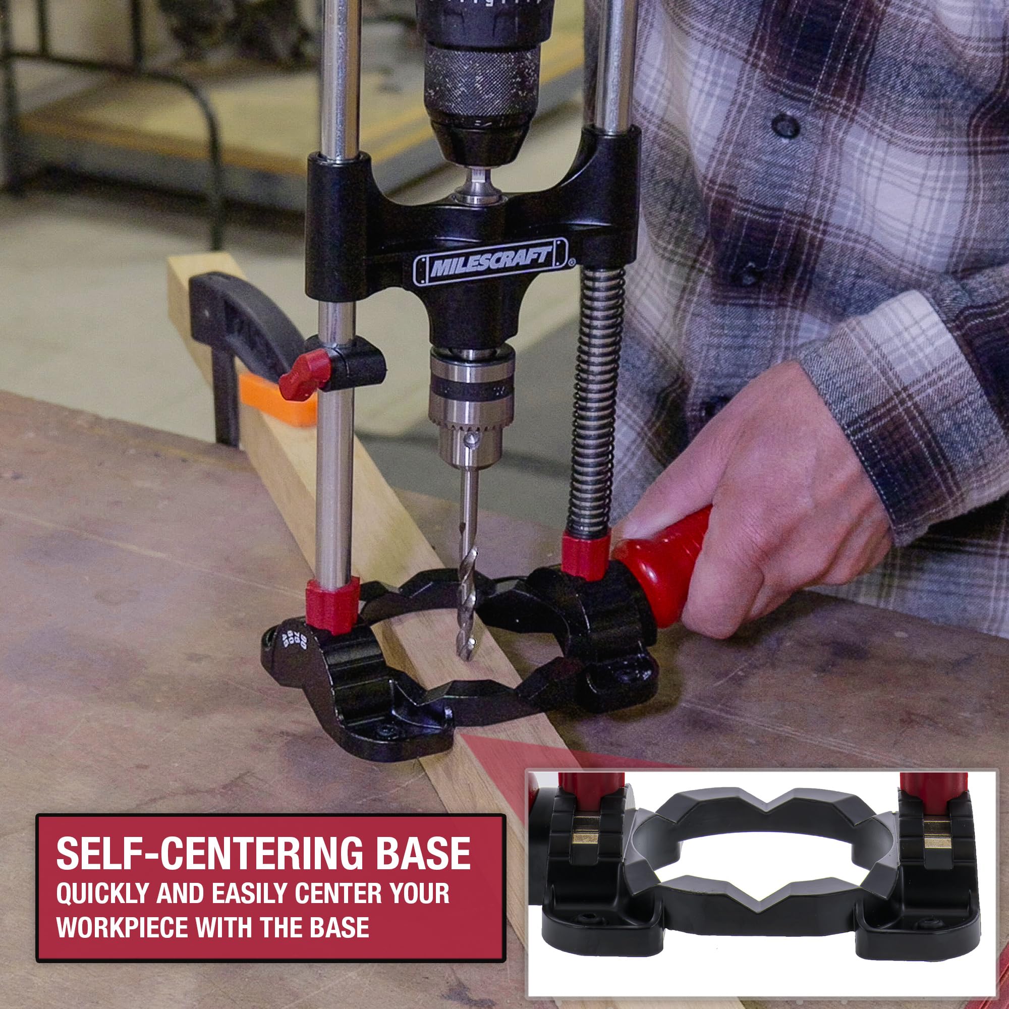 Milescraft DrillMate Portable Drill Guide Adjustable Precision Drilling Jig — Amazon image 4