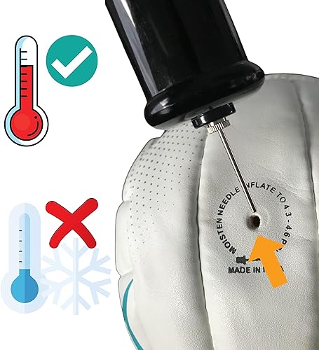 Miniatura 5 de Bomba de aire de bola con aguja, negro, 8", PVC