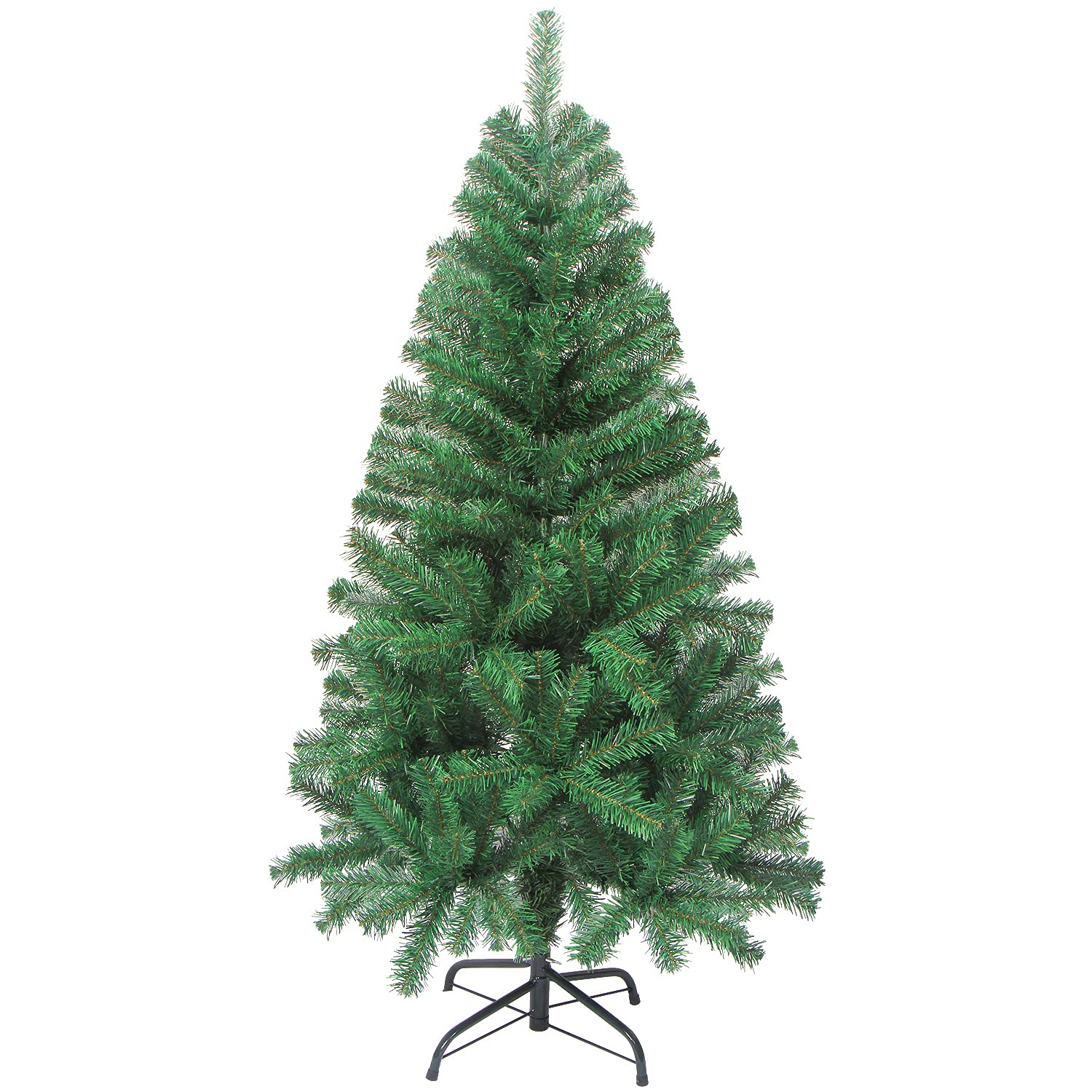 VEYLIN Sapin de Noël artificiel de 1,2 m avec 320 pointes et support en métal