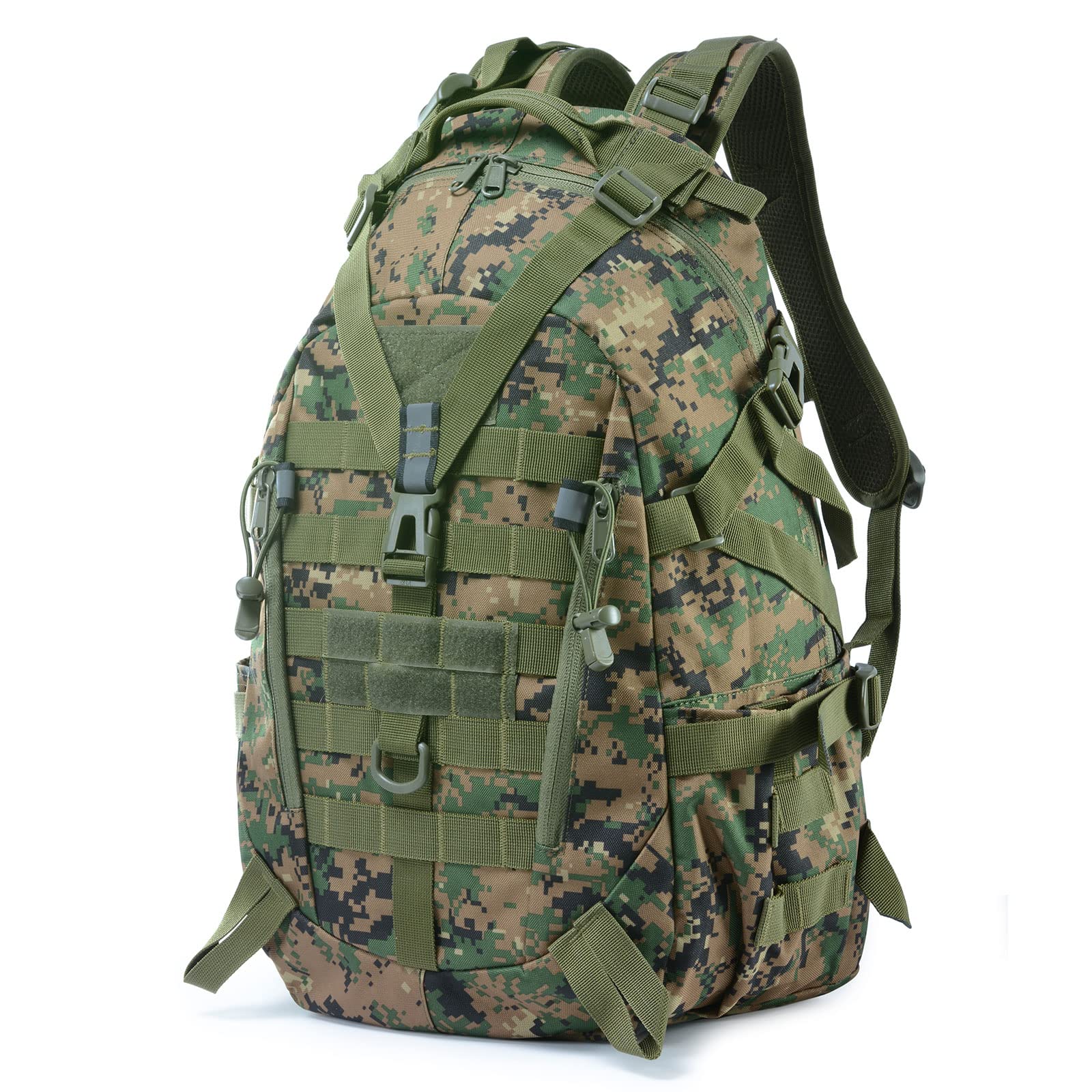 JOVELL Mochilas de Marcha - Mochila Tácticas Militar Impermeable 25L Capacidad Nylon 900D Múltiples Bolsillos para Senderismo Acampada, Montañismo, Caza, Aire Libre Ciclismo y Más
