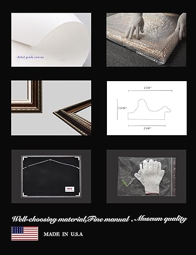 Miniatura 4 de ELITEART -Salvator Mundi por Leonardo Da Vinci Reproducción de pintura al óleo Giclée Wall Art Impresiones en lienzo tamaño marcado 22 x 30 pulgadas