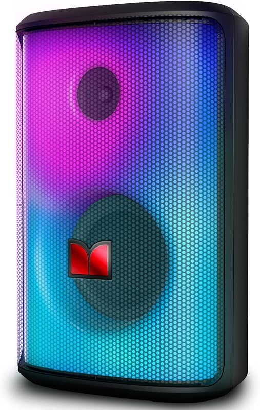 Monster Speaker Bluetooth Speaker Loud, 120W Peak Portable Speaker with Powerful Sound and Heavy Bass, Full-Screen Colorful Lights, 24H Playtime, AUX, USB Playback, Waterproof