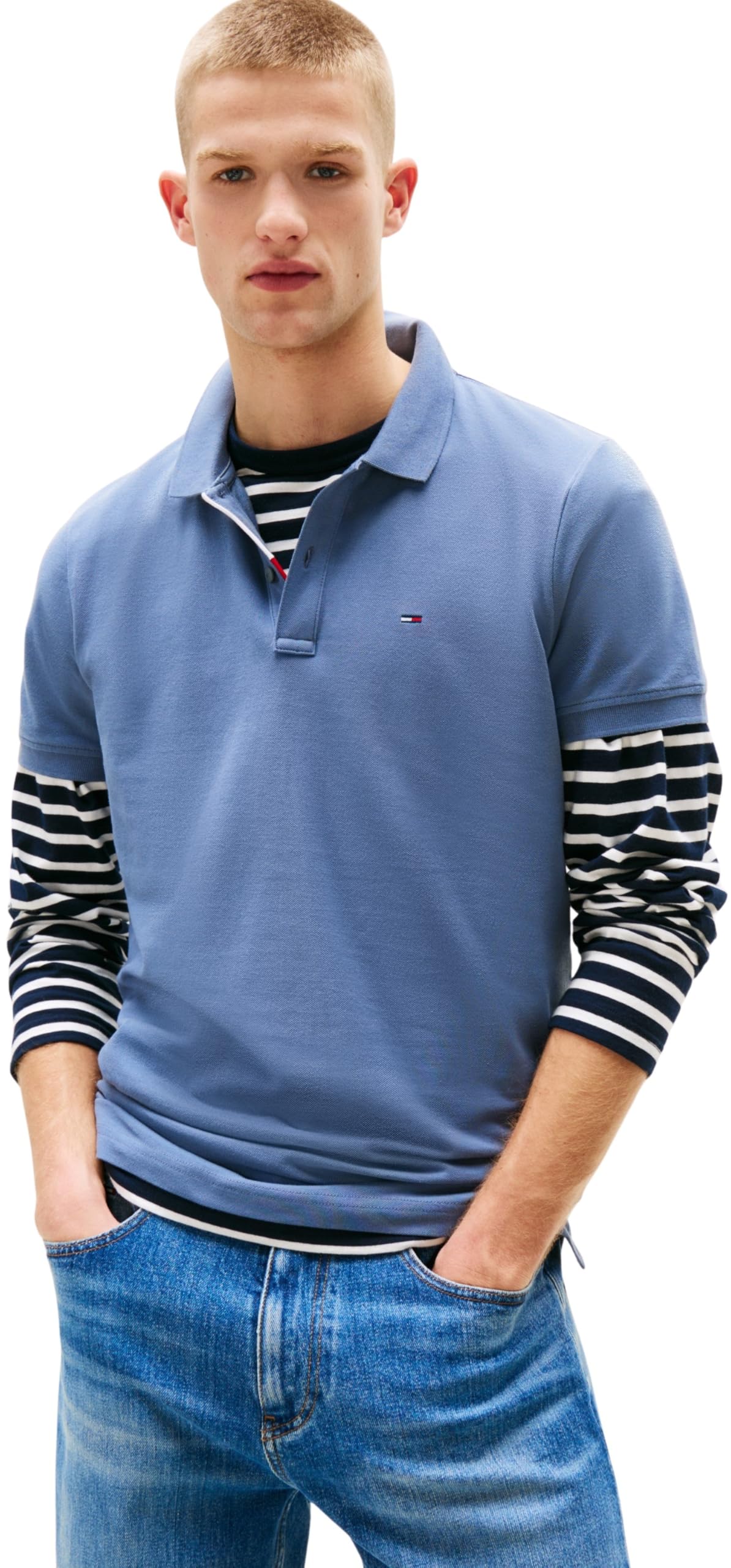 Tommy Jeans Herren Poloshirt Kurzarm Slim Fit