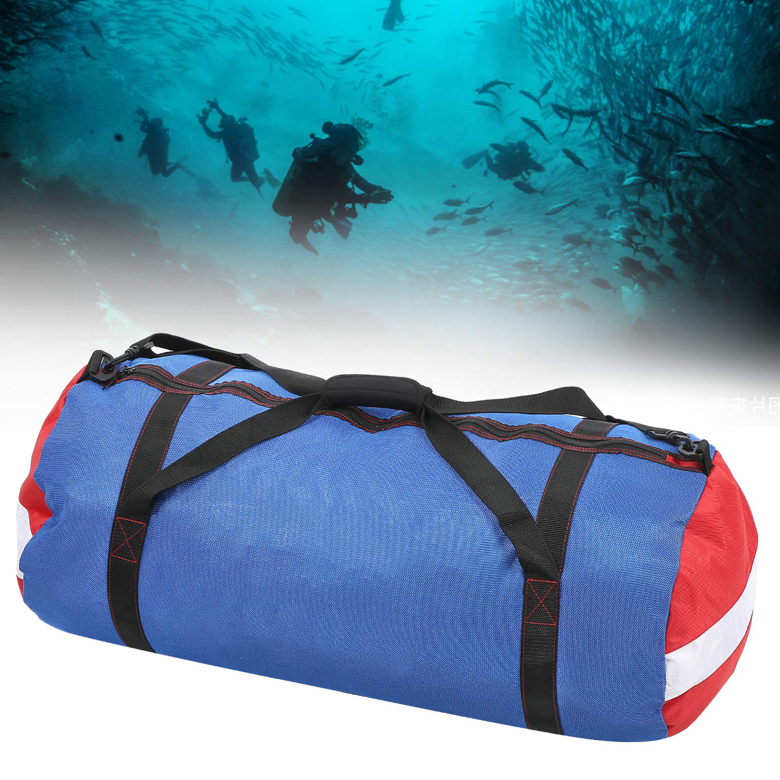 SUNGOOYUE Bolsa de Almacenamiento de Buceo, Bolsa de Hombro de Malla de Material Oxford de PVC de Alta Resistencia con Diseño de Gran Capacidad para Equipos de Buceo