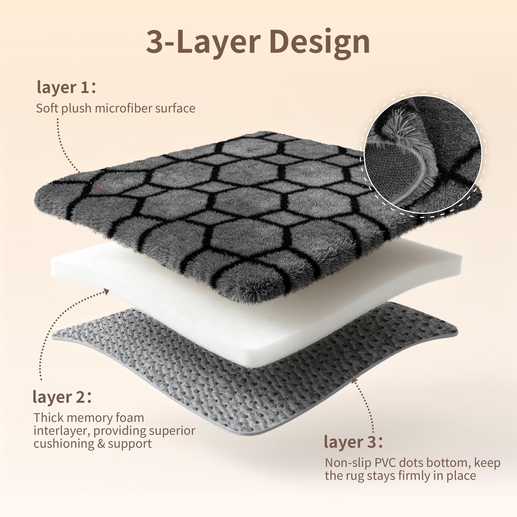 Alfombra geométrica para dormitorio, 120x180, gris y negro, alfombras de sala de estar para habitación de niños, bebé, guardería, dormitorio, decoración de salón, alfombra de piso espesor