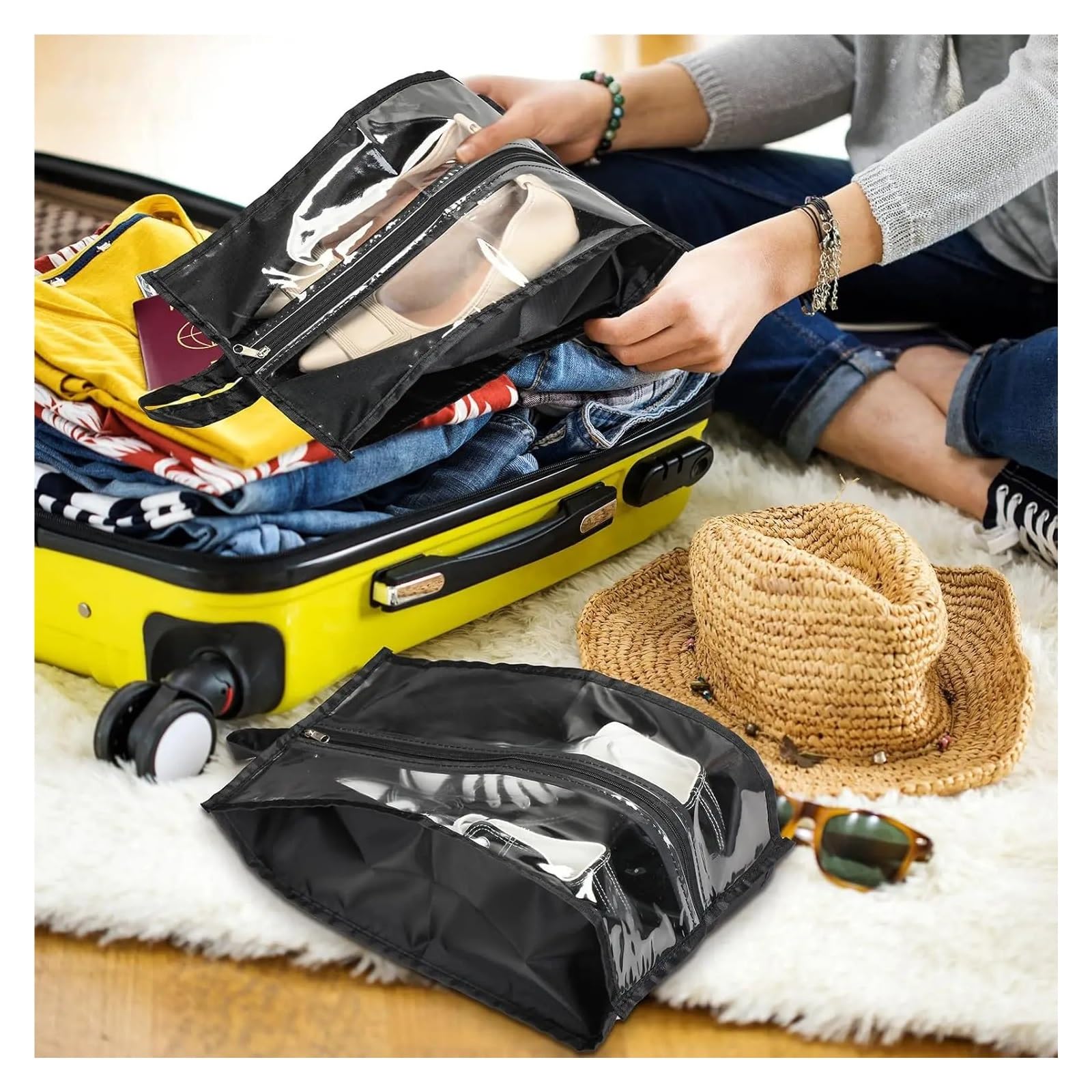 Borsa per scarpe 12 borse for scarpe da viaggio, grande organizer | For uomo donna portatile impermeabile con cerniera robusta for la casa