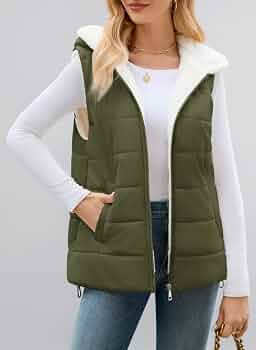 Tuopuda Gilet Donna Imbottito Con Cappuccio – Leggero E Idrorepellente, Senza Maniche, Per Primavera Autunno Inverno, Taglio Dritto