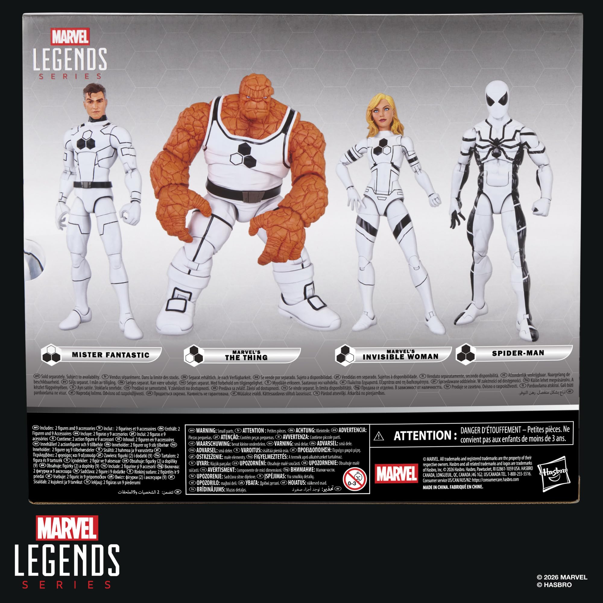 Marvel Legends Series Future Foundation Marvel's The Thing & Marvel's Invisible Woman, 2 von den Fantastic Four Comics inspirierte Action-Figuren zum Sammeln (Skala 15 cm)
