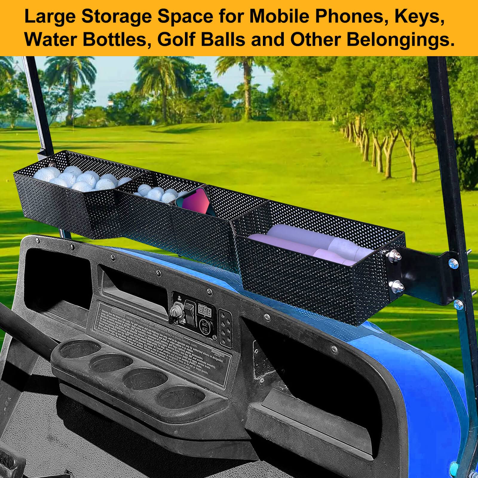 Amazon.com : LEAPGOMAX Golf Cart Basket Front Inner Fit EZGO
