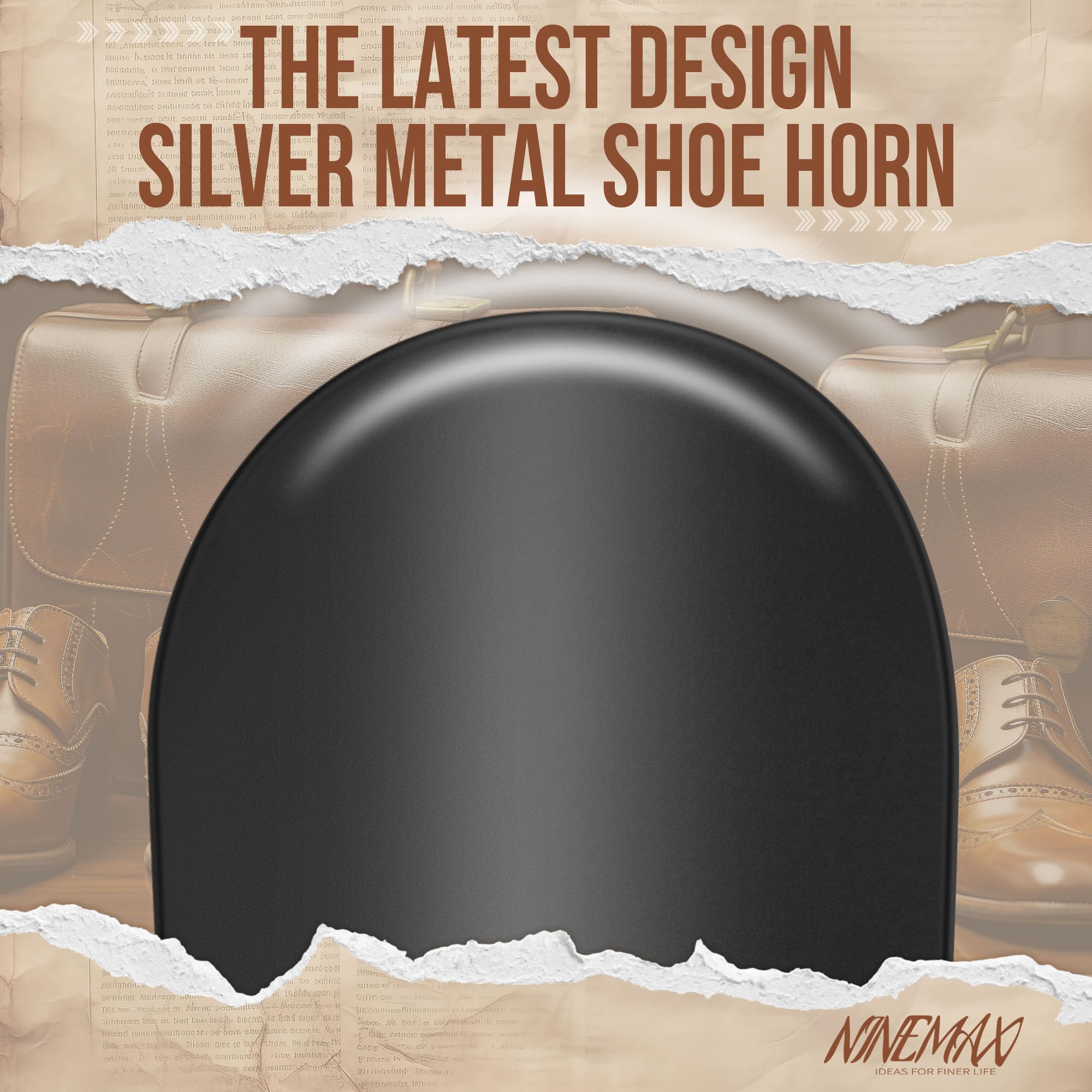 Boot Horn NINEMAX Long Handle Shoe Horn Metal NINEMAX 2-Pack Long Handle Shoe ...
