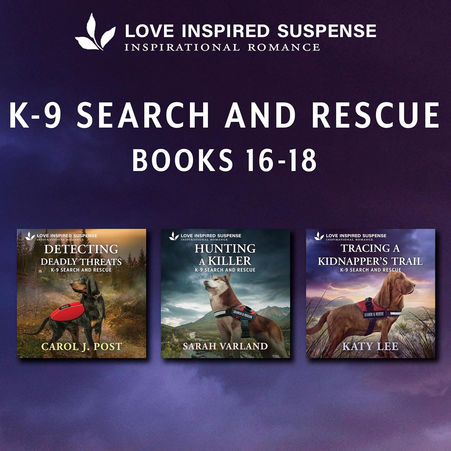 Love Inspired Suspense K9 Search & Rescue Books 16-18    
	                
	            

                 
                        Audible Audiobook 
                  
                        – Unabridged