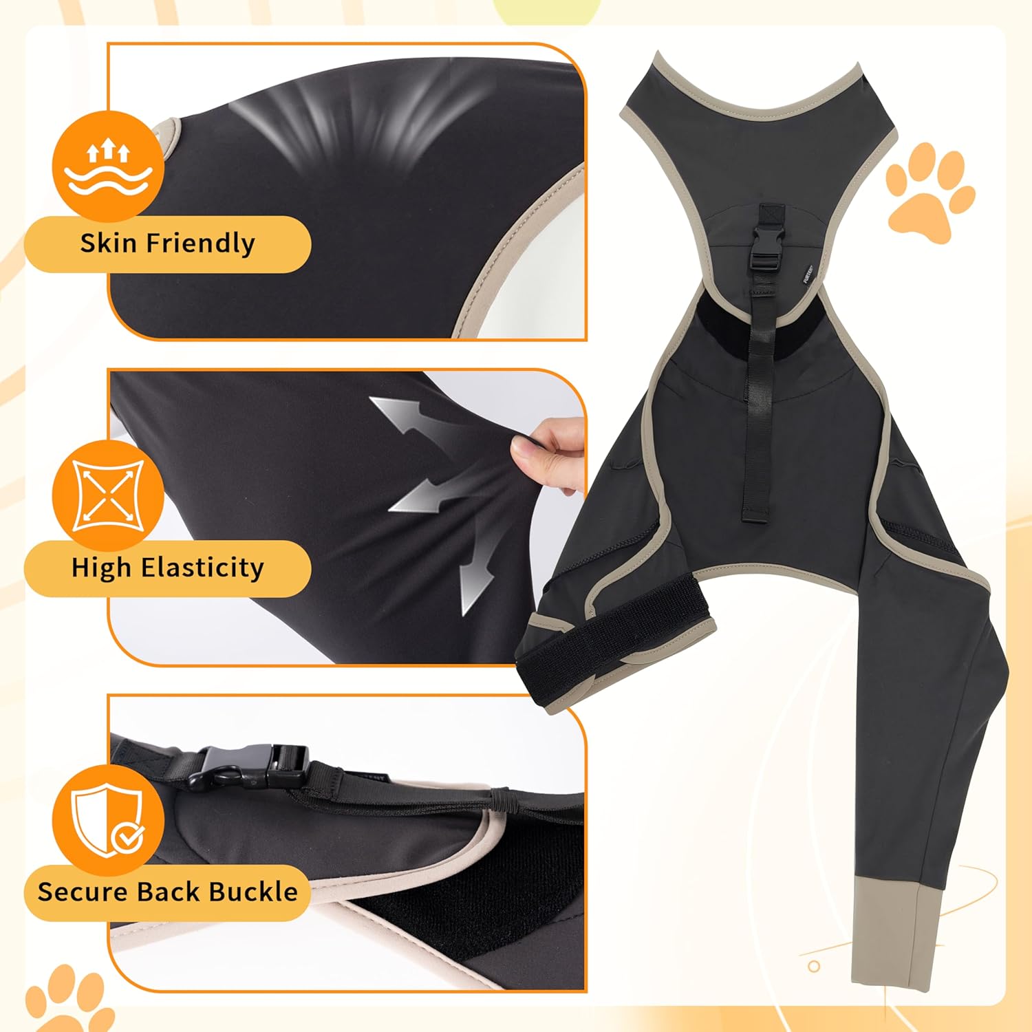 Dog Leg Sleeve to Prevent Licking, Breathable and Soft, Prevents Pet Wounds from Licking and Biting, Cone Alternative After Sugery, Rear Left Leg, XS