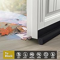 Vista 3 de Tope de Corriente de Puerta HomeProtect de 76 cm, Cinta de Clima con Adhesivo Fuerte para Protección Esencial del Hogar en Dormitorio para Espacios