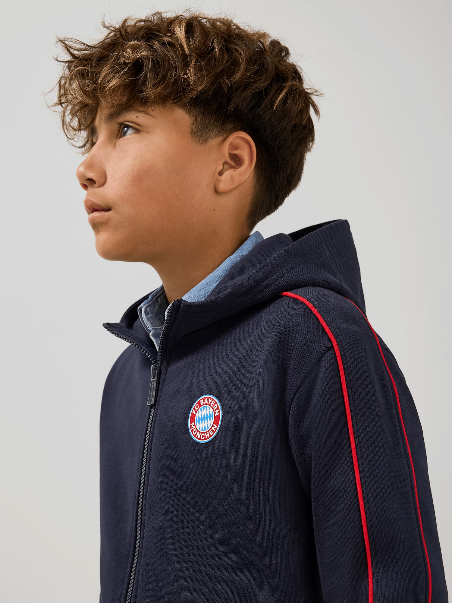 FC Bayern München | Zip-Hoodie Essentials | Kinder | Navy