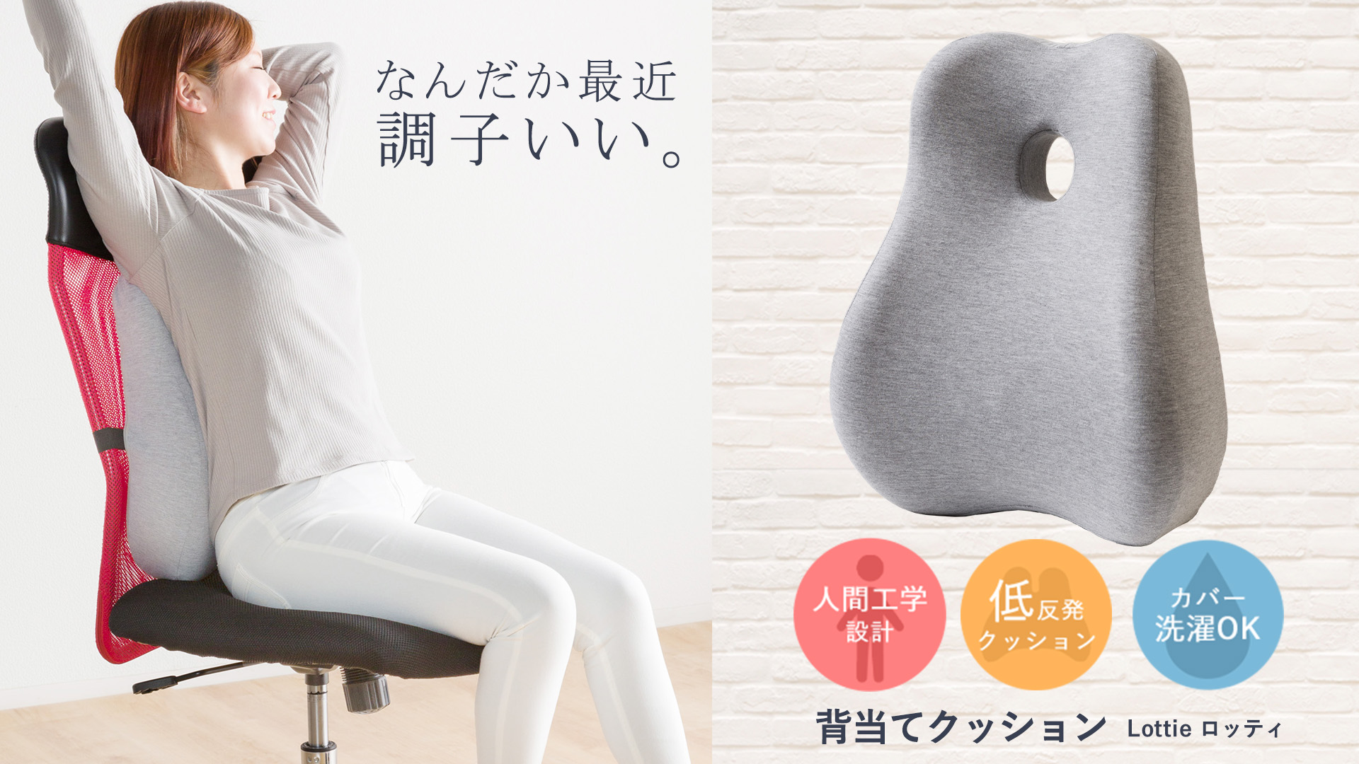 Amazon.co.jp: システムK ランバーサポートクッション 【理想の姿勢へ