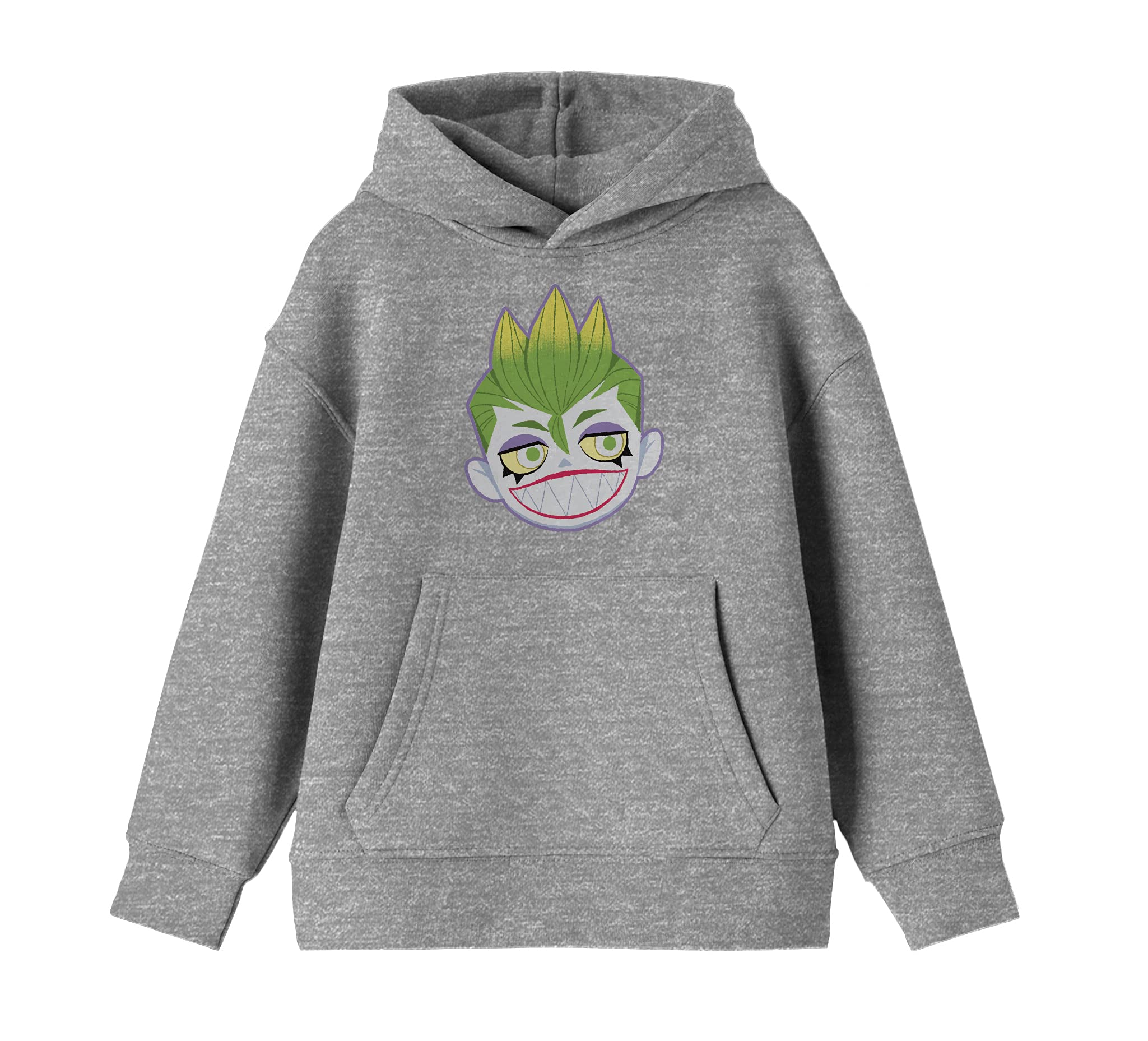 Boy’s Chibi Joker Head Gray Packaged Sweatshirt-M