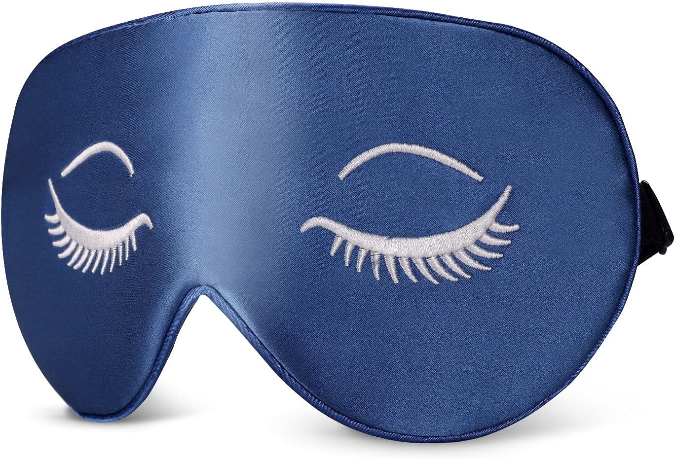 ALASKA BEAR Mulberry Silk Sleep Mask Luxury Cool and Lustrous Eye Cover for Sleeping, Embroidery Gift Ready Packaging, Limited (Original Version Flat)