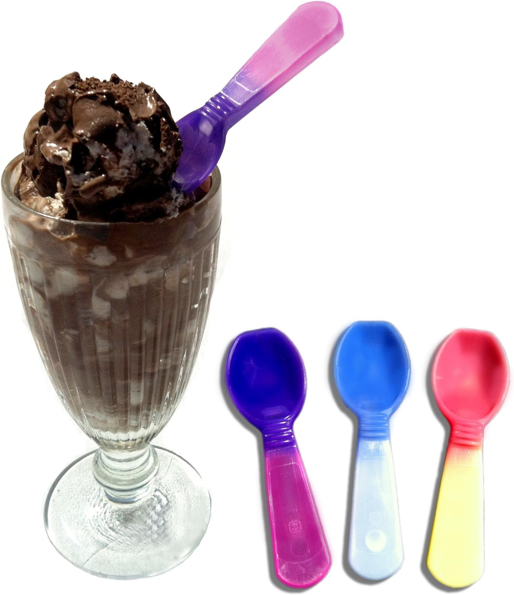Colour Changing Ice Cream Party Spoons (pack of 3 different coloured spoons)
