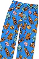 Vista 7 de Scooby-Doo Scooby Snacks - Pantalones de pijama de franela para niños (azul, 6), Azul