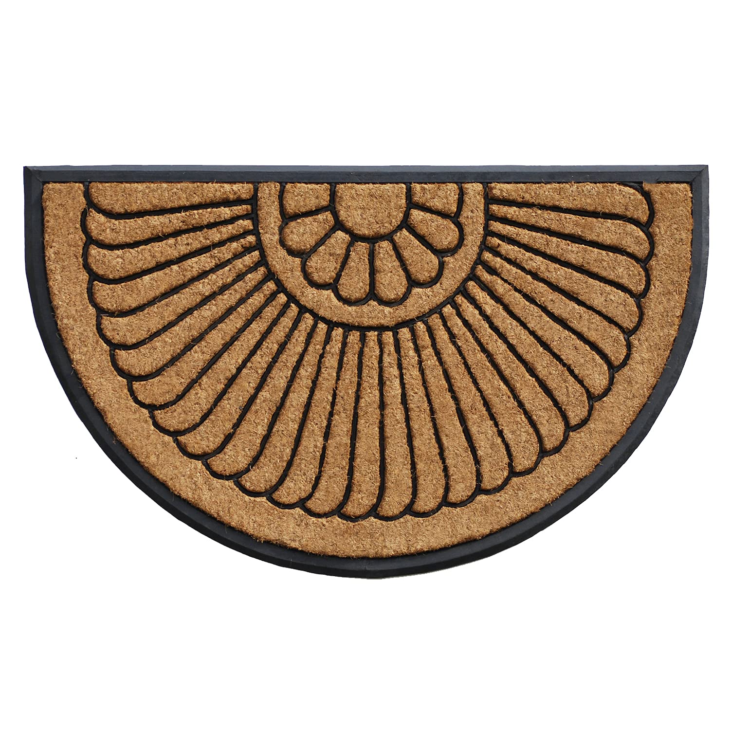 Calloway Mills Shell Coir and Rubber Heavy-Duty 24" X 36" Over-Sized Doormat