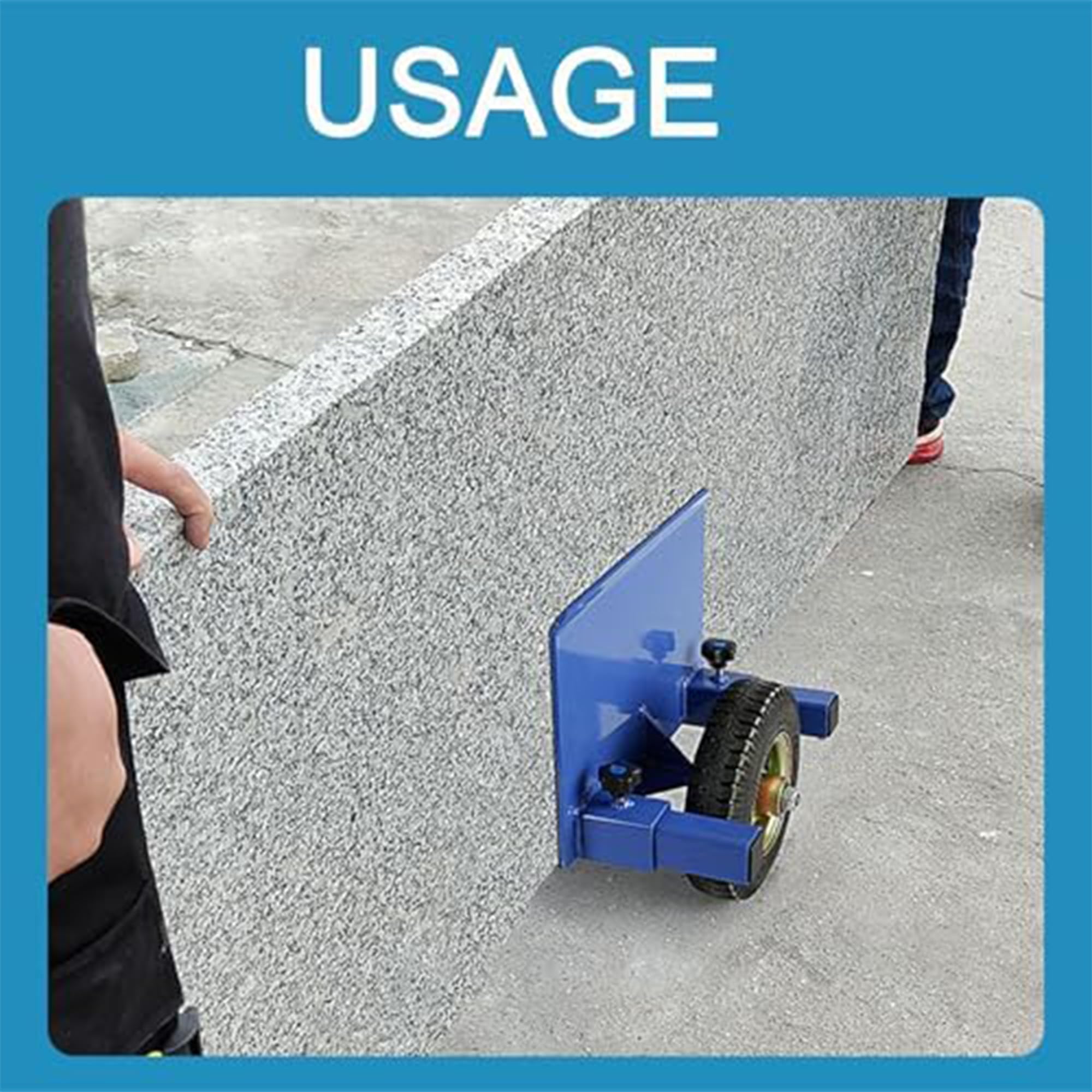 Robuster Rollwagen, verstellbarer Trockenbau-Umzug, Kapazität Panel Mover mit 20,3 cm Rädern für All-Terrain Materialhandhabung und Plattentransport