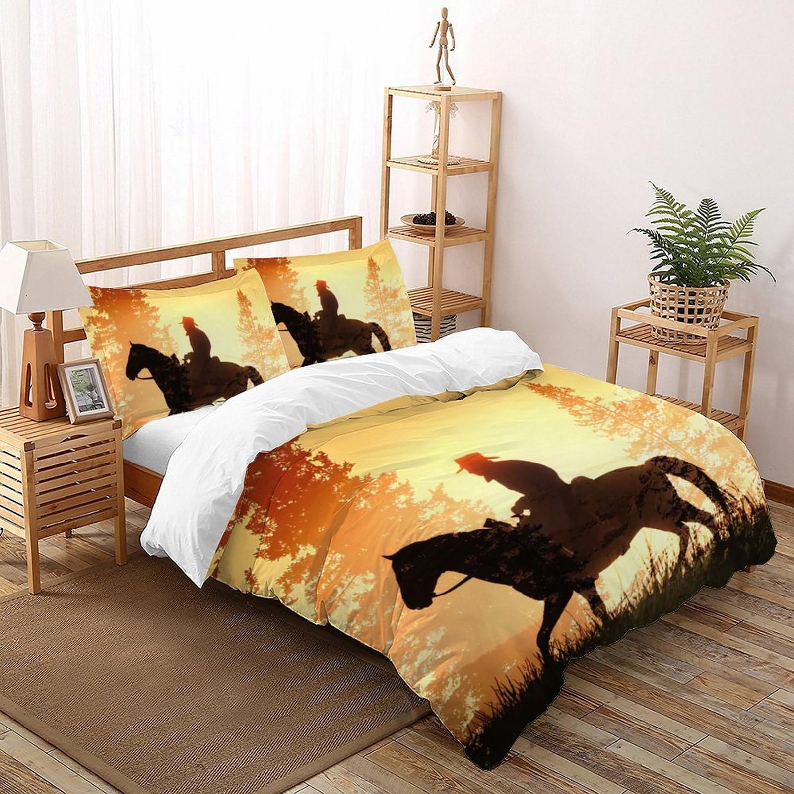 Housse de couette 200x200 3D avec 2 taies d'oreiller pour lit double enfant
