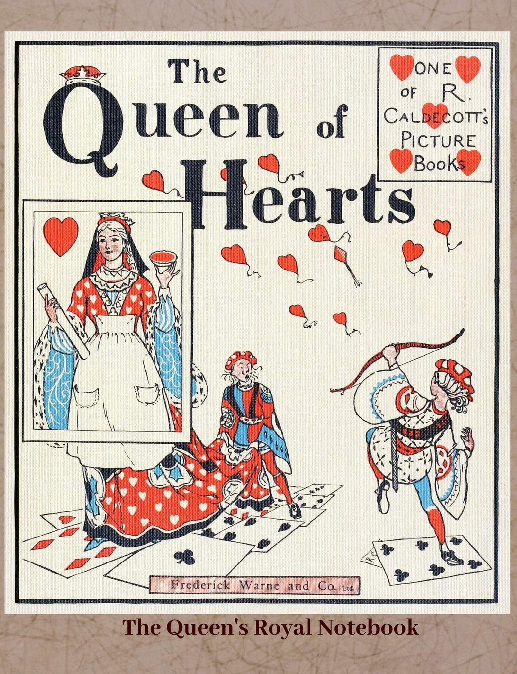 The Queen's Royal Notebook: Journal Diary Composition Notebook with Alice in Wonderland Queen of Hearts Theme (college ruled)